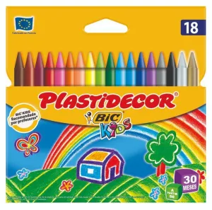 CAJA PLASTIDECOR 18 COLORES