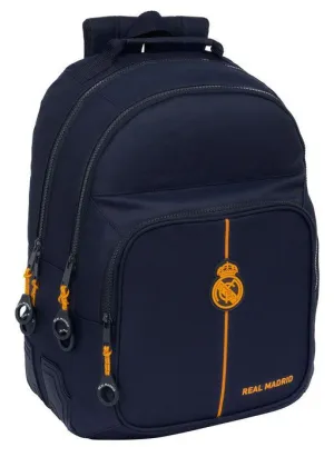 MOCHILA DOBLE CON CANTONERAS ADAPTABLE A CARRO REAL MADRID
