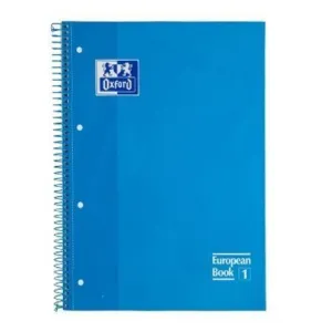 CUADERNO OXFORD 80 HOJAS 90 GRS. EUROPEAN CELESTE