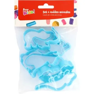 SET 6 MOLDES VARIADOS AZUL FIXO KIDS