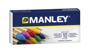 CAJA CERAS MANLEY 10 COLORES