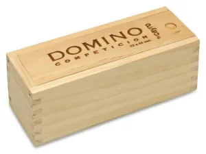 JUEGO DOMINO COMPETICION CAJA MADERA