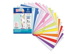 SEPARADORES OXFORD PP 500 MICRAS A4 10 POSICIONES (5V+4P)