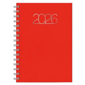 AGENDA ANUAL 2026 D08 14X20,5 DP WIREO 58 PREMIUM B31 ROJO