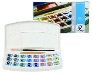 ACUARELA VAN GOGH ESTUCHE PLASTICO 24 COLORES